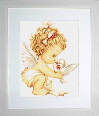 Набор для вышивания крестом ангел Luca-s
лукас