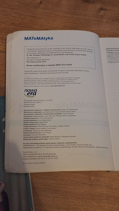 Podręcznik do matematyki klasa 1