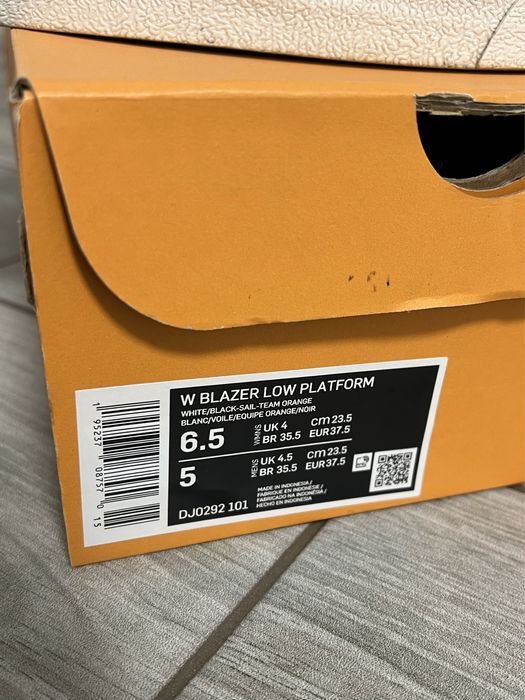 Nike blazer low platform 23.5 cm оригінал