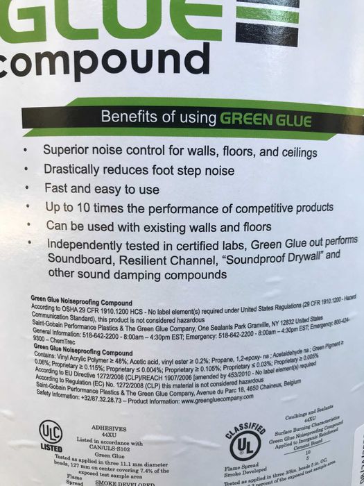 Green Glue Noiseproofing Compound - Isolamento Acústico