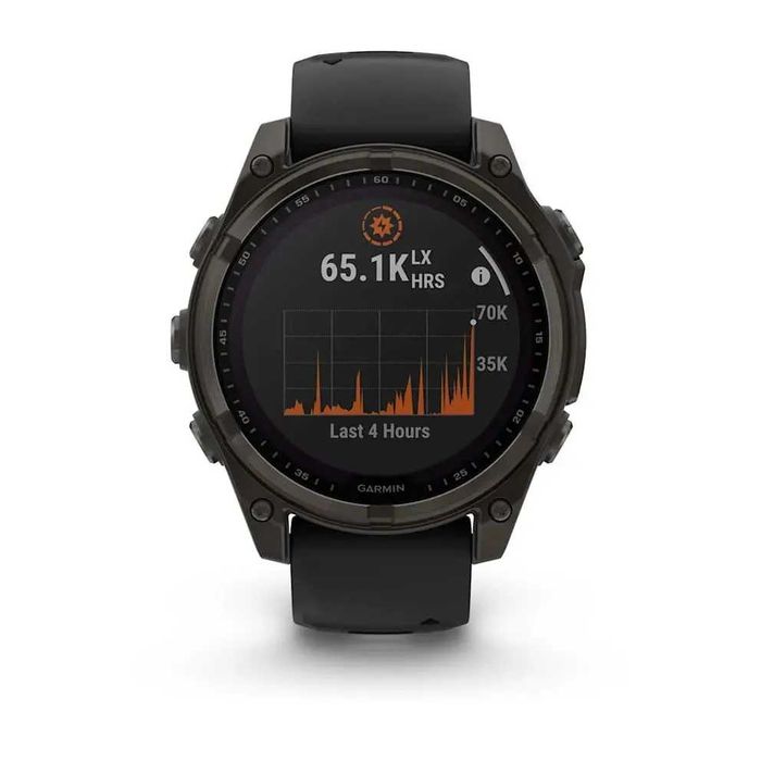 Garmin Fenix 8 47мм Sapphire Solar карбоновий титановий 010-02906-11