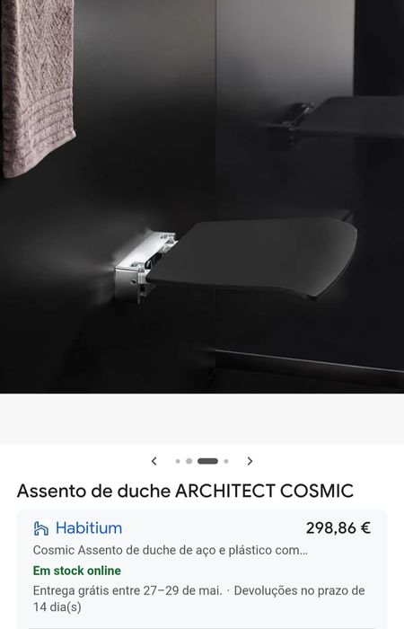 Acento de duche dobrável "NOVO"489713601537658884