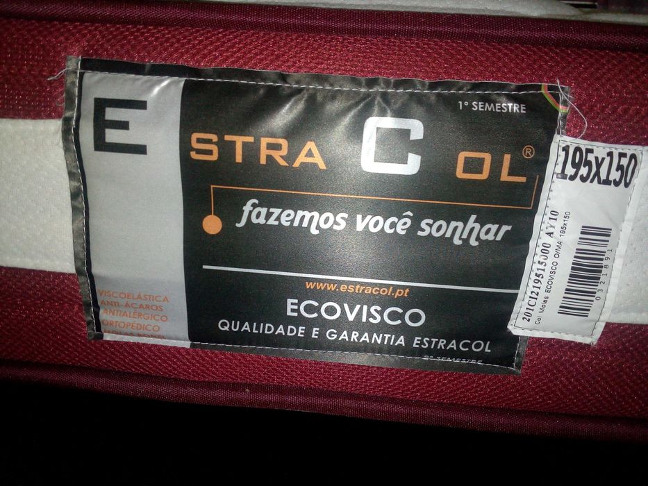 Colchão casal viscoelástico