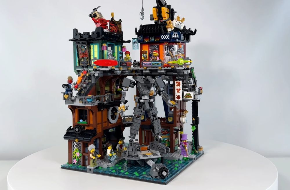 Klocki warsztaty w mieście ninjago na wzór 71837