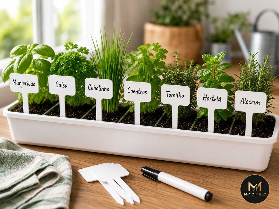 Placa de identificação de plantas