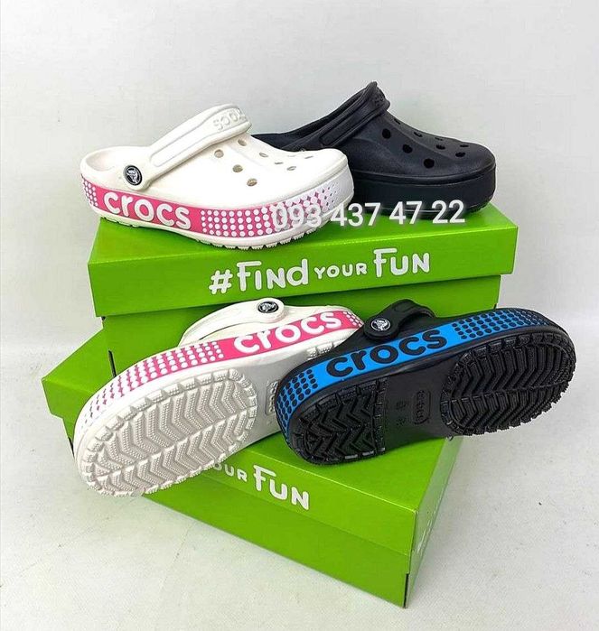 Crocs Bayaband Logo Motion Black/White Крокси Сабо Оригінал