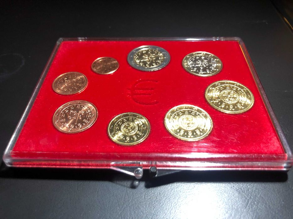 Set Anual Euros Portugal Vários Anos UNC com Estojo