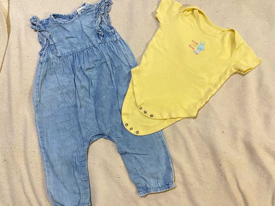 Пакет летней одежды на девочку 9-12 месяцев