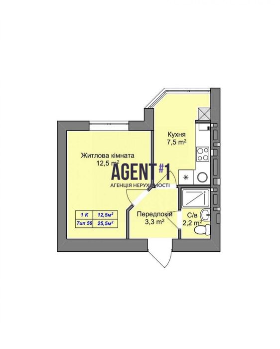 Продаж 1-кімнатної квартири, ЖК Празький Квартал-2, Петропавлівська Борщагівка - Вид 3