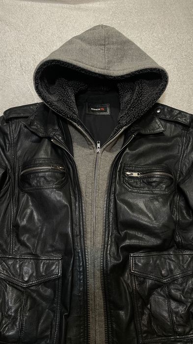 Шкіряна куртка бомбер XL натуральна шкіра чоловіча