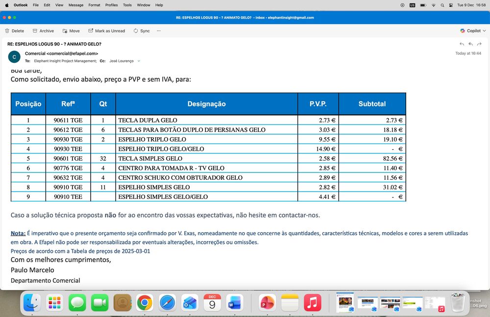 61 EFAPEL ESPELHOS LOGUS 90 - ANIMATO GELO