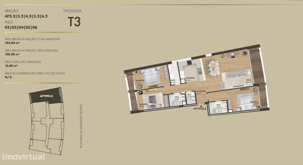 Apartamento T3 à venda Canidelo junto à Marina e Rio Douro