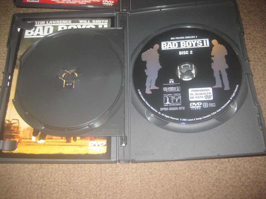 Colecção em DVD "Bad Boys" com Box Arquivadora