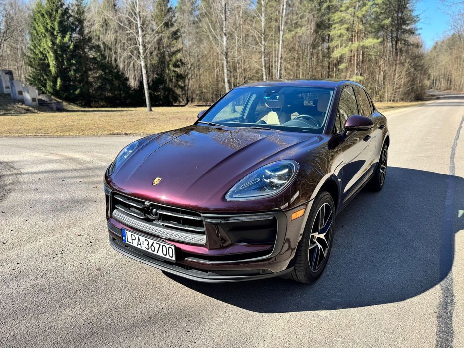 Porsche Macan Wyjątkowy burgund | niski przebieg | hak | koła zimowe