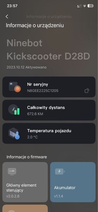 Hulajnoga elektryczna Ninebot D28D