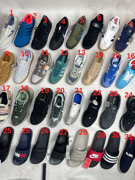 Брендове взуття (кросівки/тапочки) в наявності New Balance, Nike, Lacoste, adidas. Нові. Оригінал!