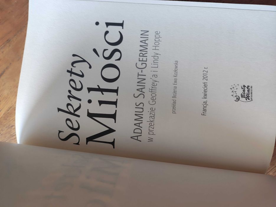 Sekret Miłości  Adamus Saint - Germain