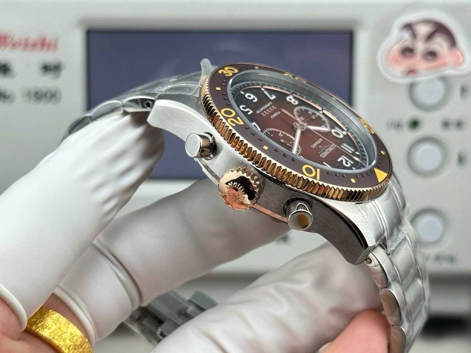 Годинник автоматичний Longines Spirit Flyback Skóra Ø42mm bracelet