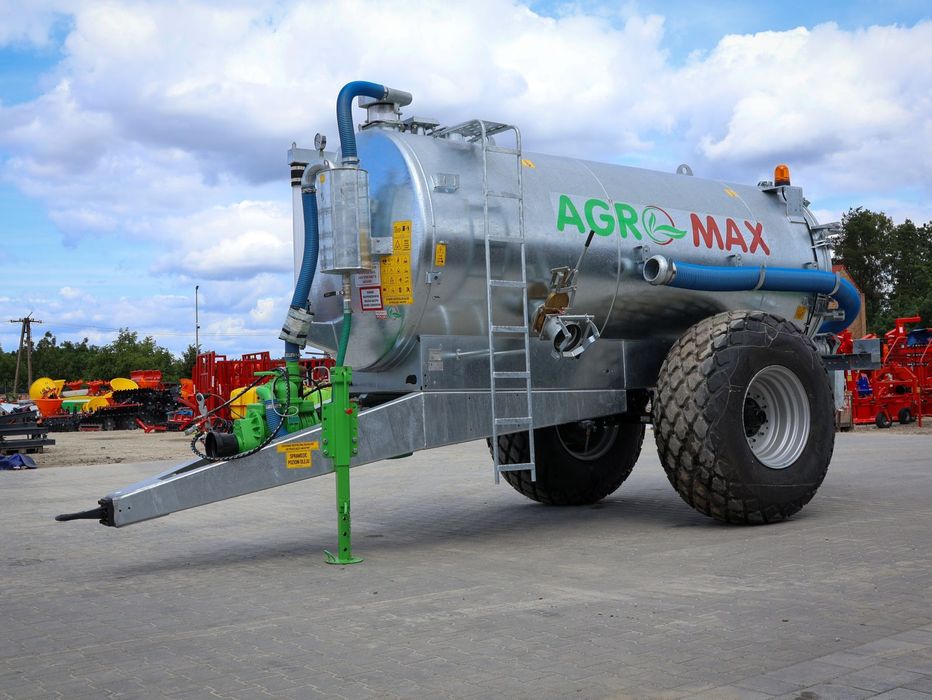 WÓZ ASENIZACYJNY BECZKOWÓZ BECZKA 8000L AGRO-MAX - OD RĘKI