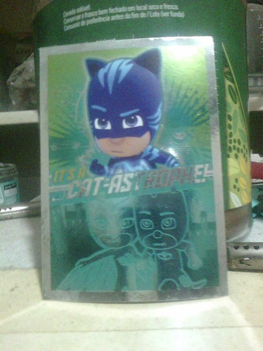 pj masks cromo holografico numero 11 panini