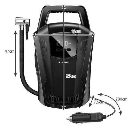 Kompresor samochodowy pompka do roweru , piłek 12V Xtrobb 21866