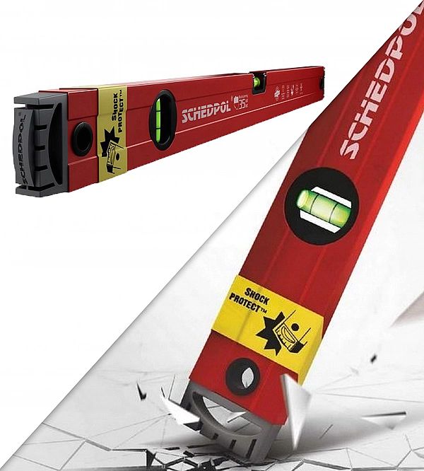 Poziomnica Schedpol Shock Protect Pion/Poziom 60Cm