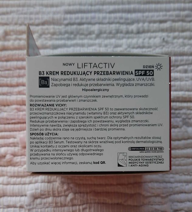 VICHY Liftactiv B3 krem redukujący przebarwienia z SPF50, 50 ml