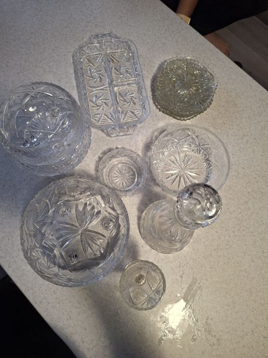 Kryształy prl zastawa zestaw od 1 zł