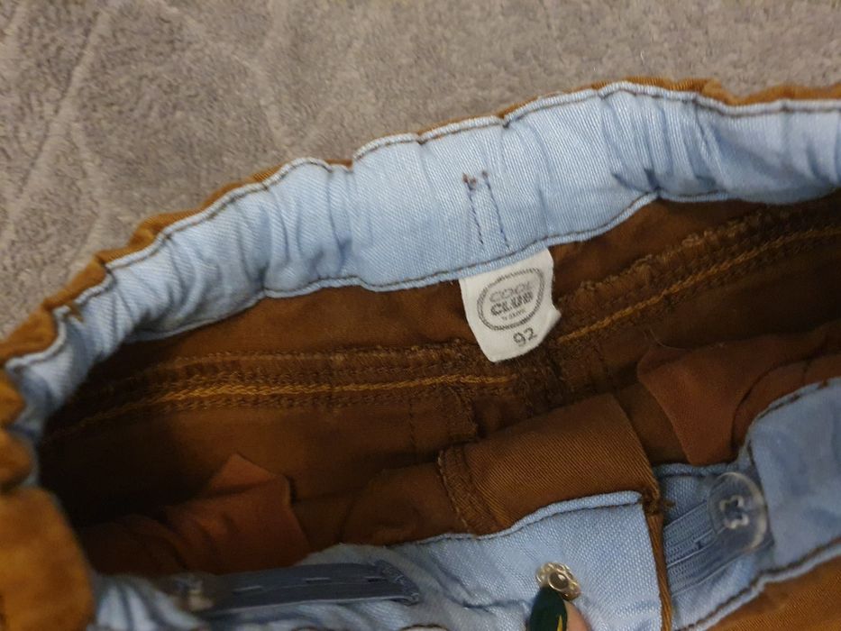 Eleganckie spodnie 2 sztuki zestaw regulowane ocieplane 92