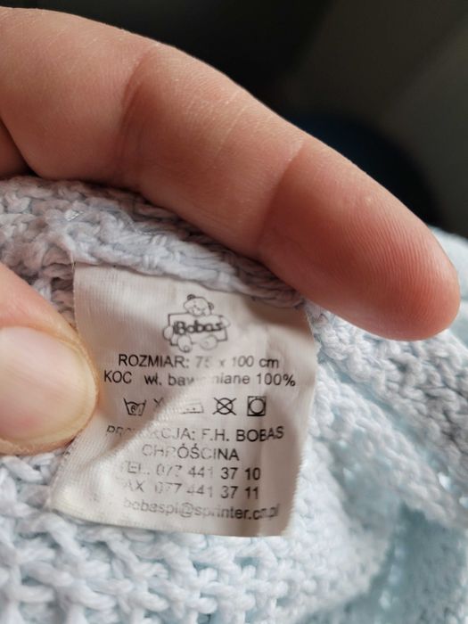 Kocyk żakardowy mały dla dziecka