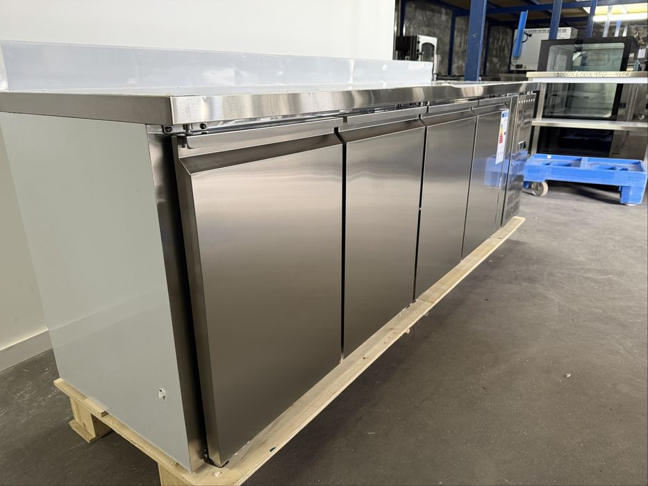 Bancada frigorifica Mesa refrigerada frio ventilado 4 Portas