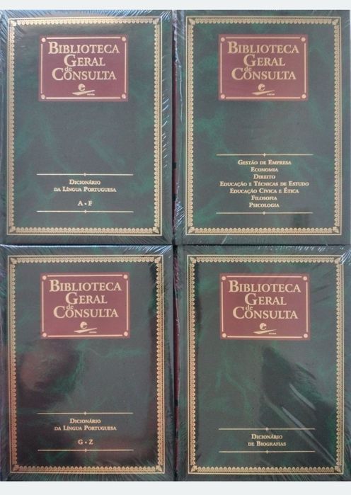 Biblioteca Geral de Consulta - 14 livros novos embalados na película e nas caixas originais