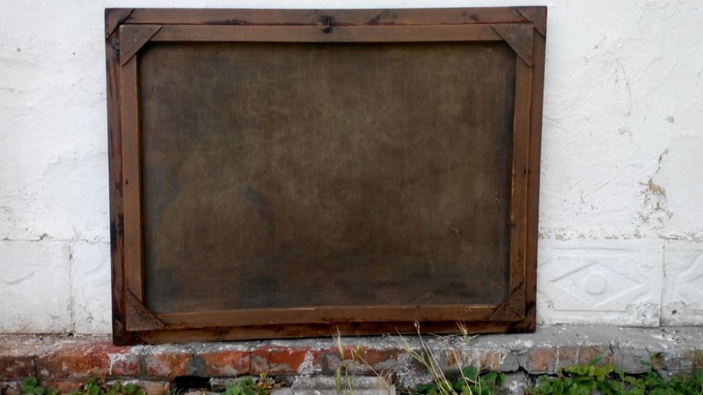 Картина антиквариат "Лесные нимфы"