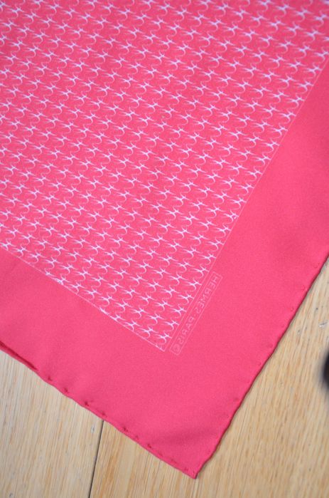 bordowa chusta Hermes 100% silk jedwab