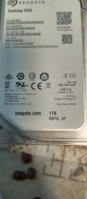 Продаю винчестер на 1 Тб.