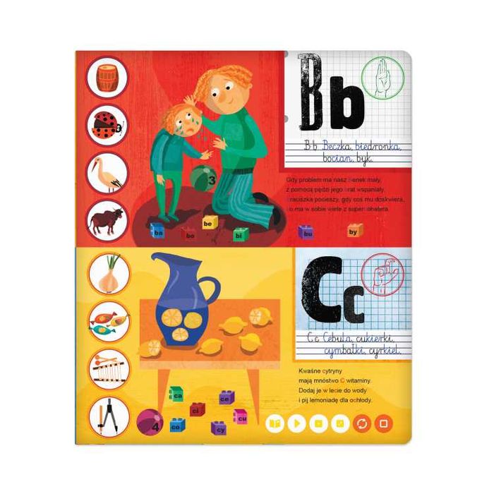 Czytaj z Albikiem Moje Pierwsze Literki Interaktywna Książka 3+