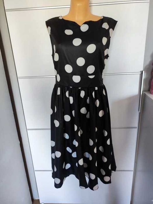 Shein r 40/42 sukienka w grochy pin up kropki