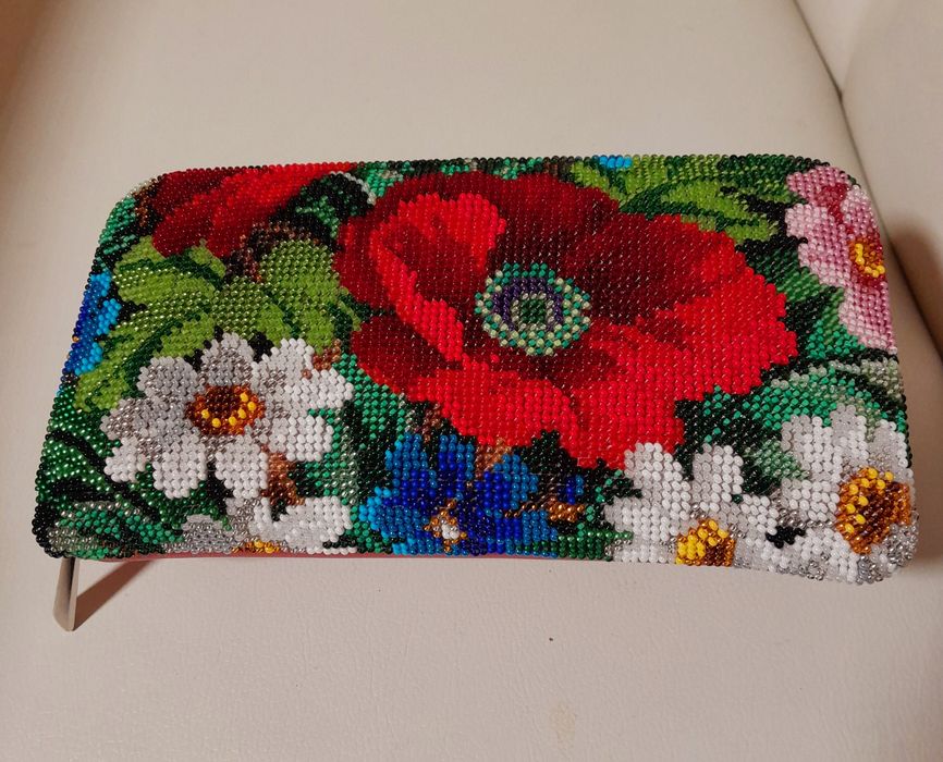 Гаманець, портмоне, кошельок вишитий бісером