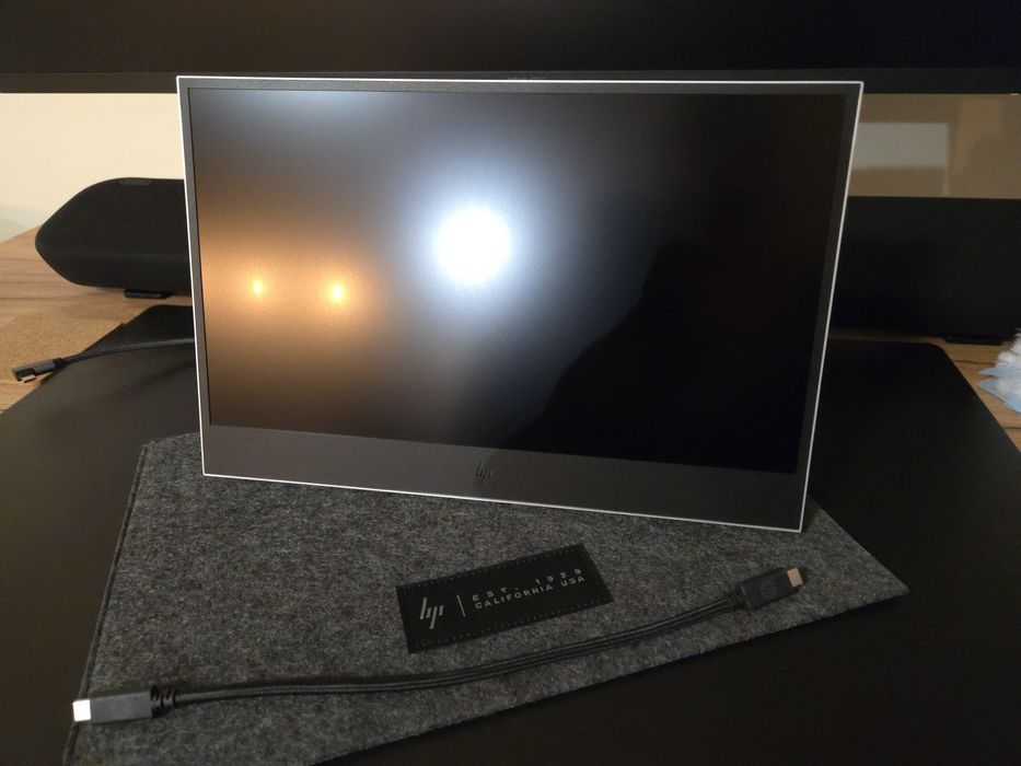 JAK NOWY HP E14 monitor przenośny 14" full HD do laptopa ekran dodatko