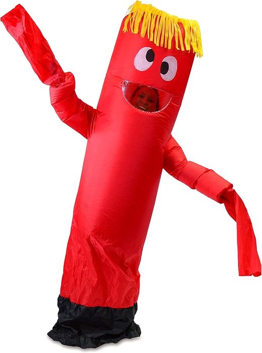 Nadmuchiwany Kostium Czerwony Tancerz Tube Na Halloween