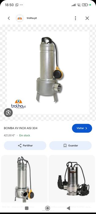 Bomba Elétrica Submersível Speroni