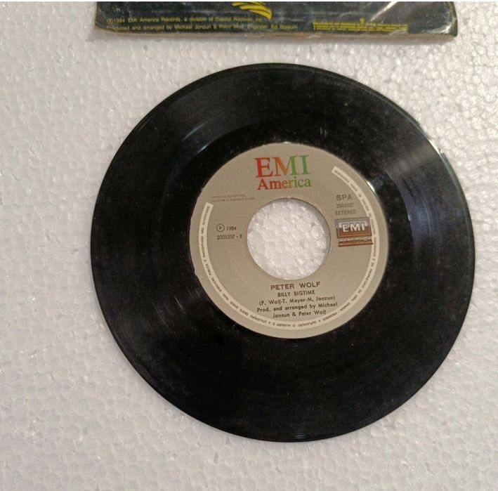 Peter Wolf I Need You Tonight PT 1984 EMI Disco Vinil Single 7" 45 RPM