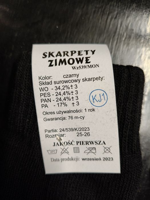 Skarpety Wz 539/Mon i Wz 538/Mon