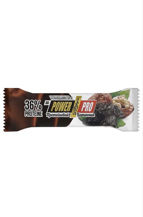 Power Pro протеїновий батончик Nutella з волоським горіхом і чорносливом, 36% — 60 г