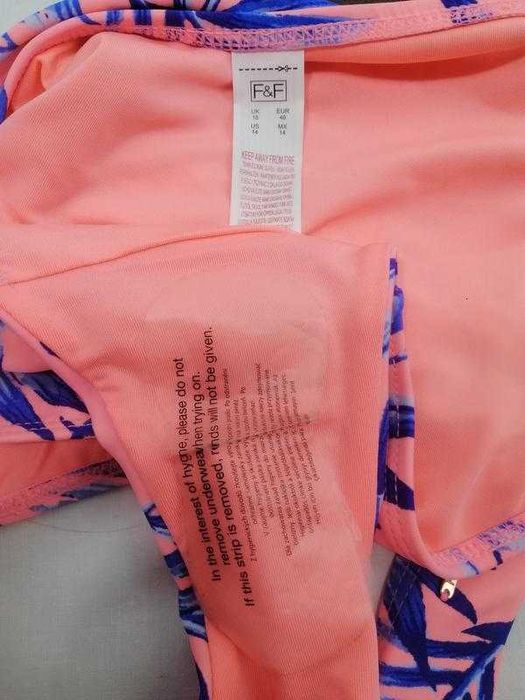 Купальник плавки рожеві блакитні пальми
F&F