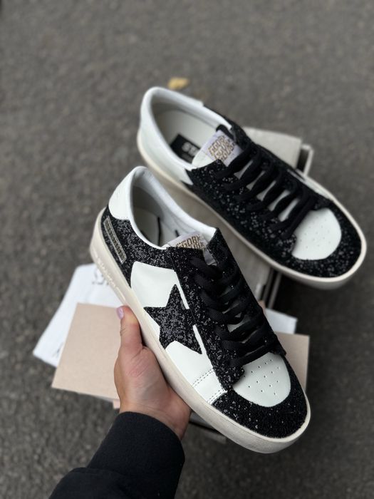 Кеди кросівки голден гуз golden goose gg кроссовки гуси со звездой женские с потертостями