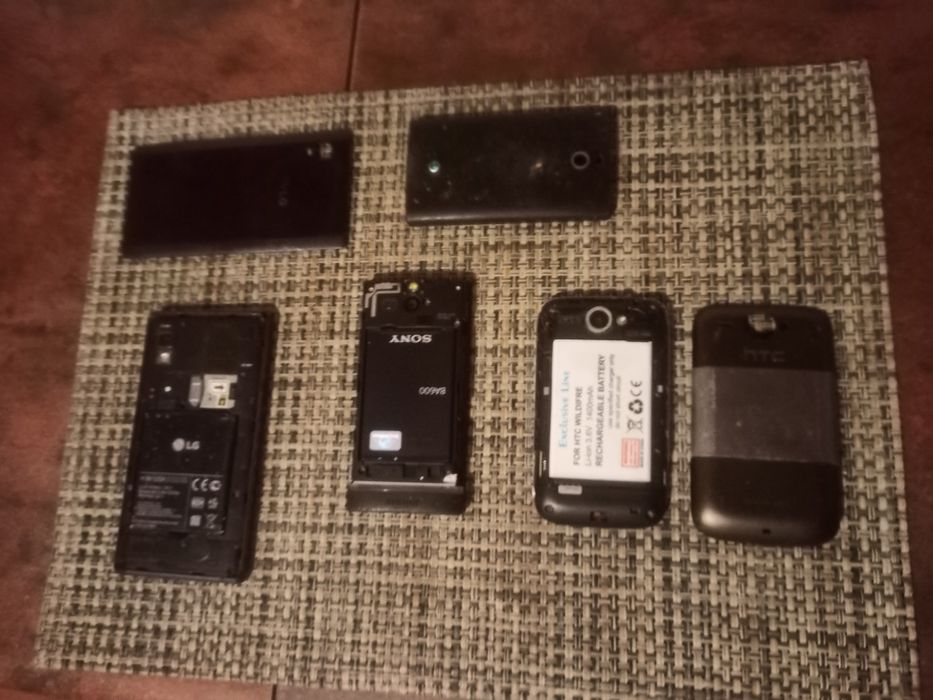 Smartfony na części HTC, LG, Sony
