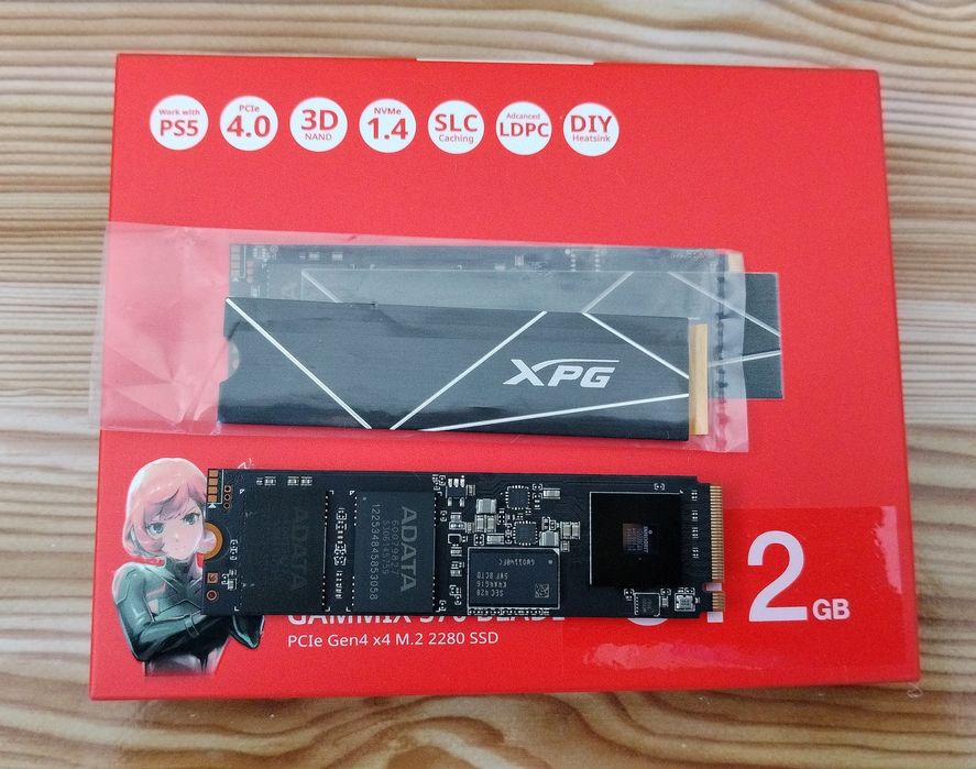SSD XPG Gammix S70 Blade 512GB/PCIe 4.0/DRAM/3D-NAND TLC