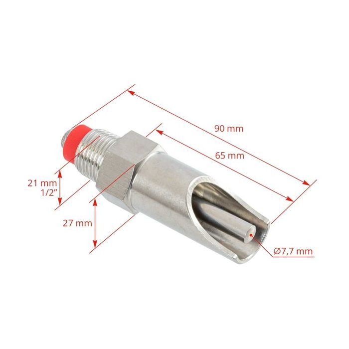 Poidło smoczkowe dla tuczników, stal, gruby trzpień, 1/2-61 mm, Kerbl