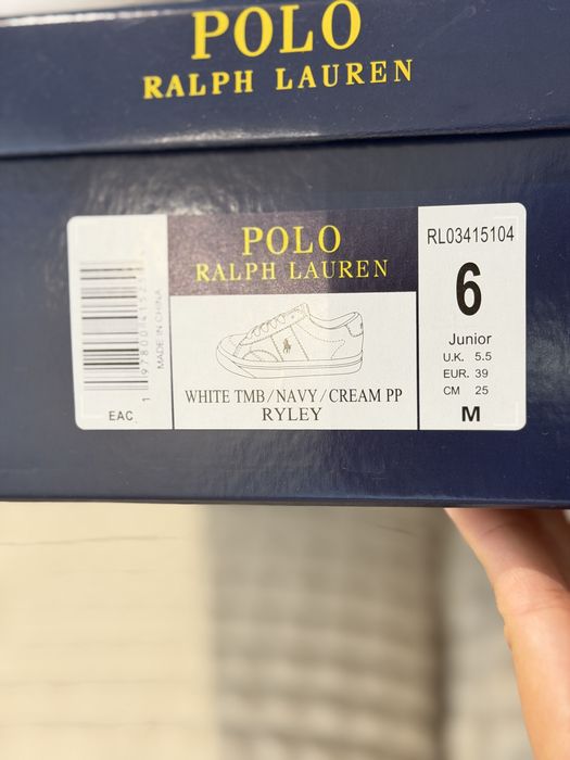 Білі кеди ralph lauren